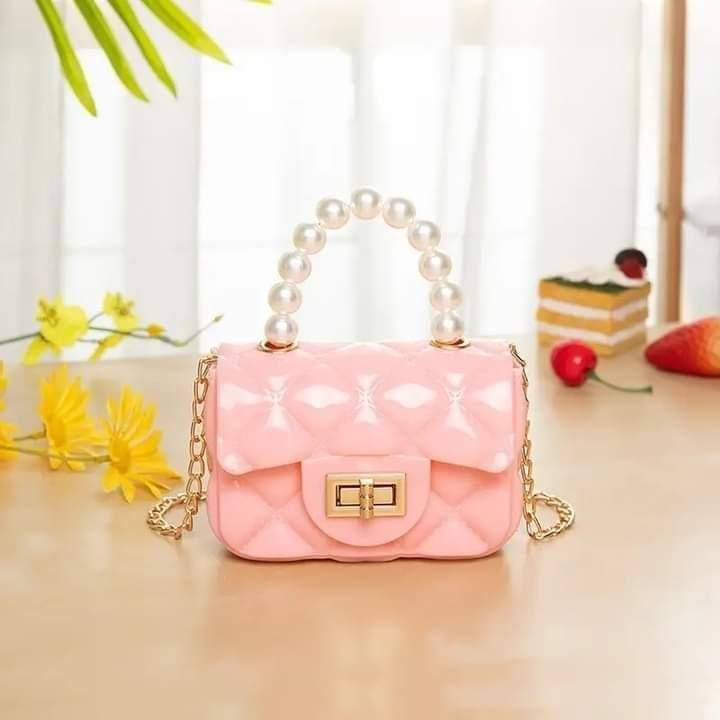 Girl's Plastic Quilted Hand Bag