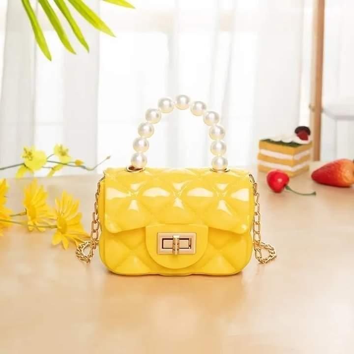 Girl's Plastic Quilted Hand Bag