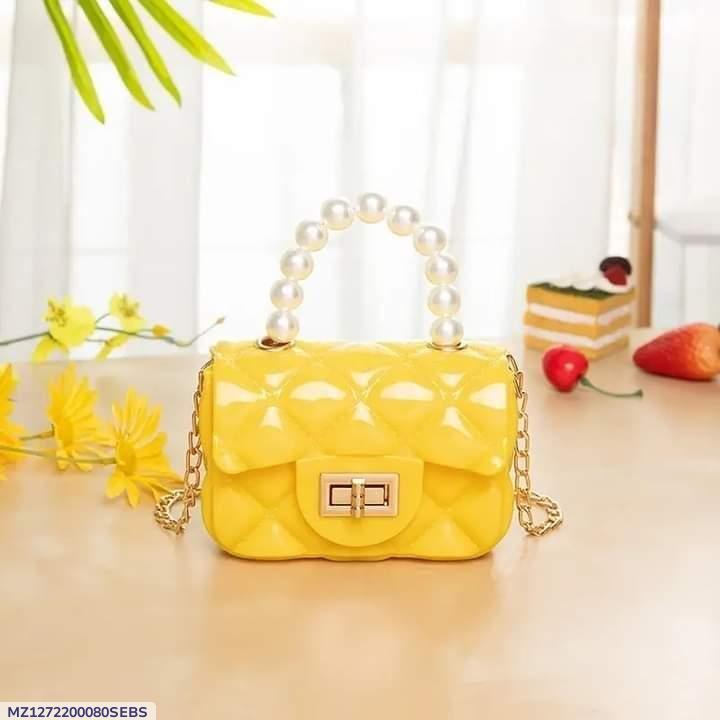 Girl's Plastic Quilted Hand Bag