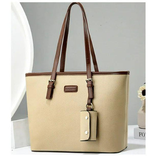 Women's Rexine Plain Tote Bag